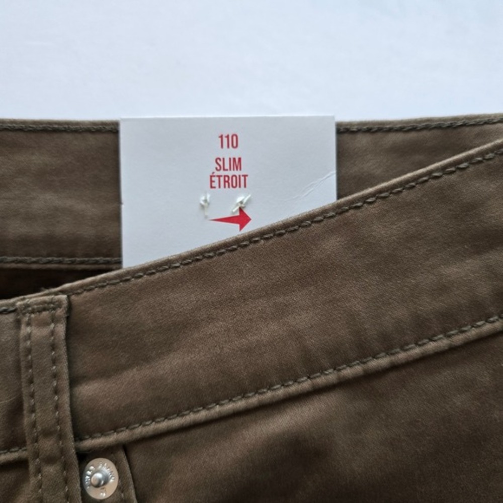 🆕️ NWT- Lucky Brand Slim Fit Brown Cotton Blend Chinos Pants Mens Size 30x30 - Picture 11 of 16